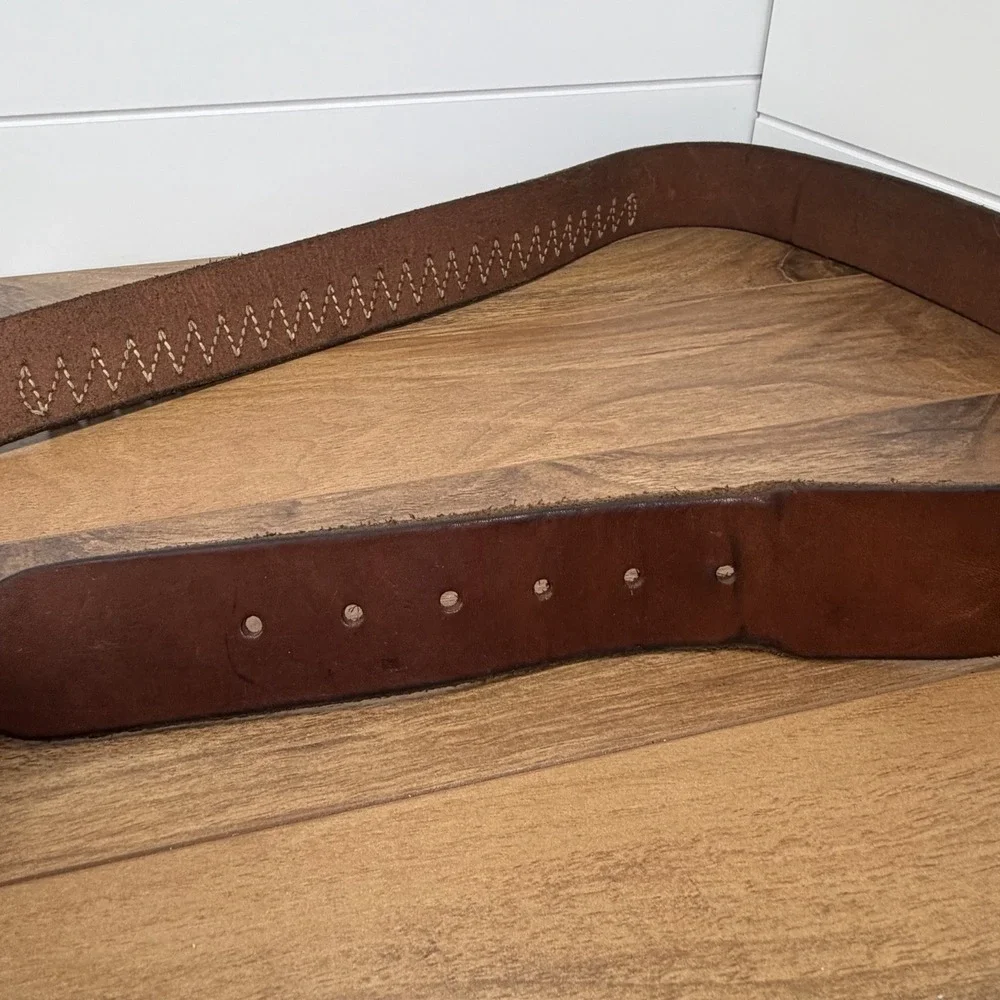 Vintage Hunter 138-LG Leather .38/357 Cal Ammunition Belt Brown 25 Rounds 49